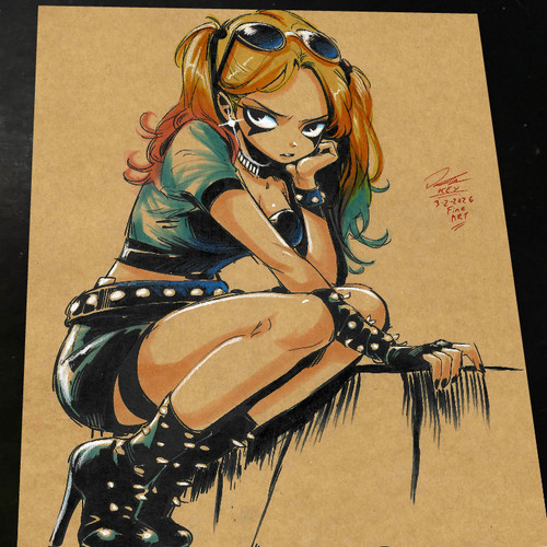 Harley quinn print - quinn, signed